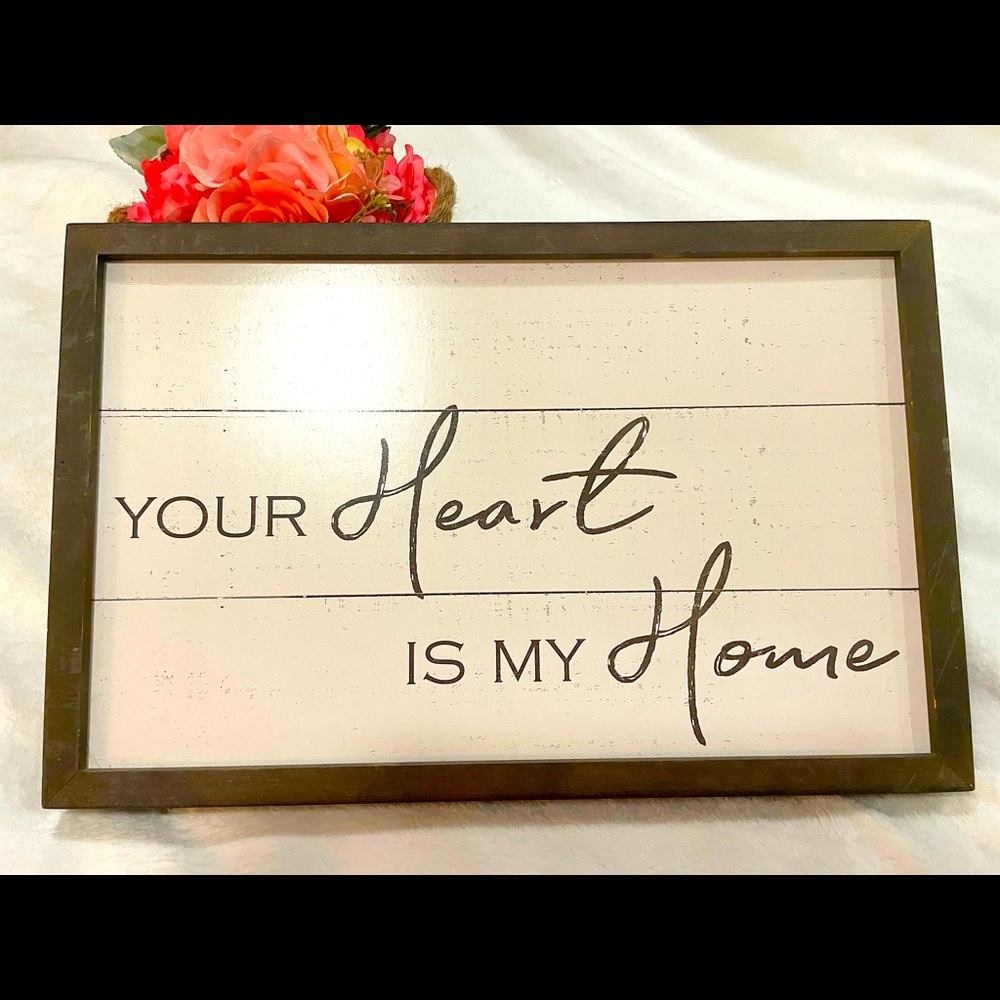 NWOT wall decor, framed, and never hung. Your ❤️ is my 🏡